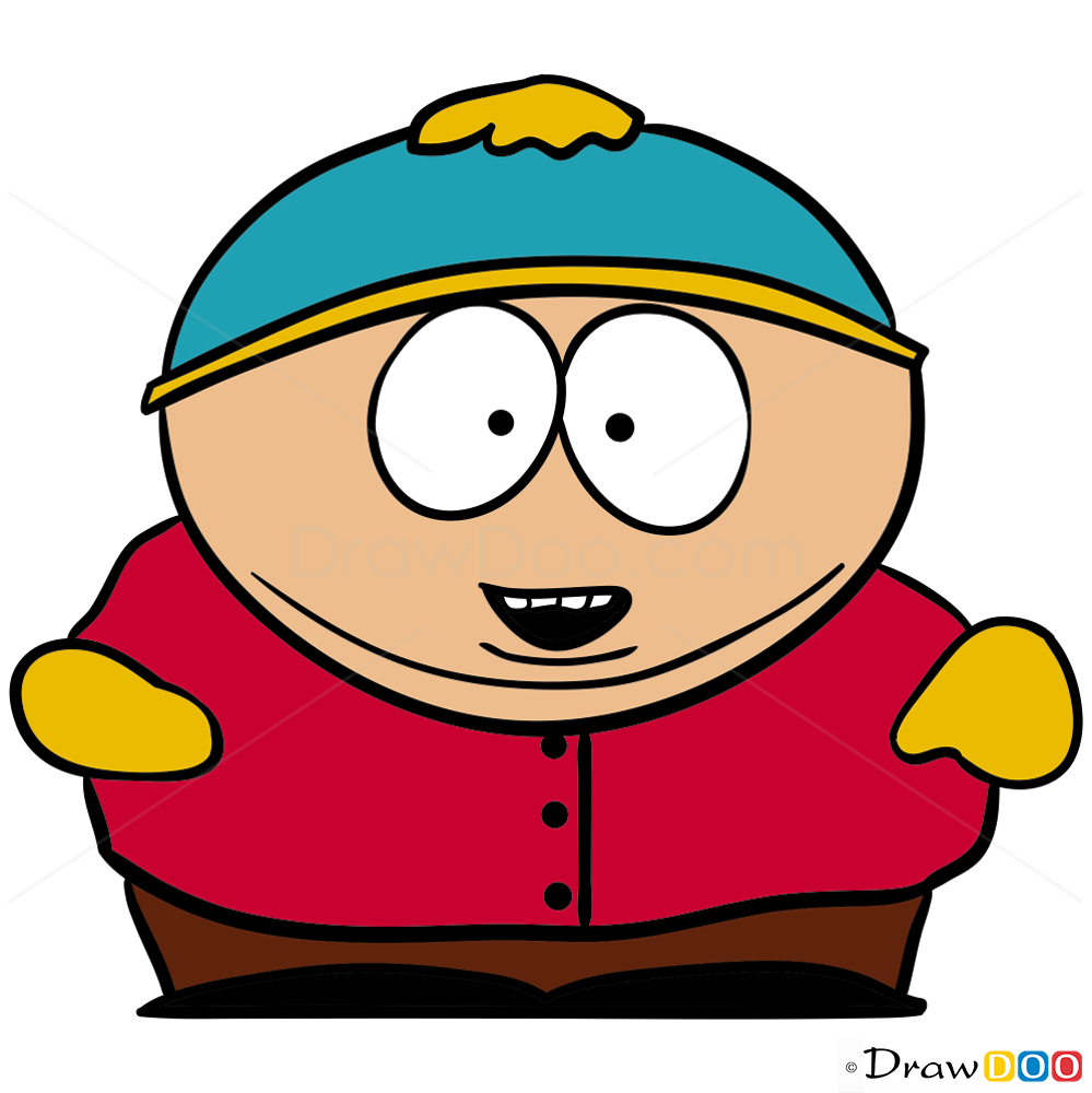 How To Draw Cartman Step By Step South Park Characters Cartoons Hot